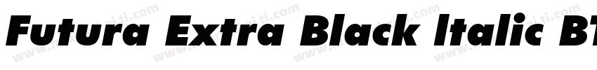 Futura Extra Black ltalic BT字体转换